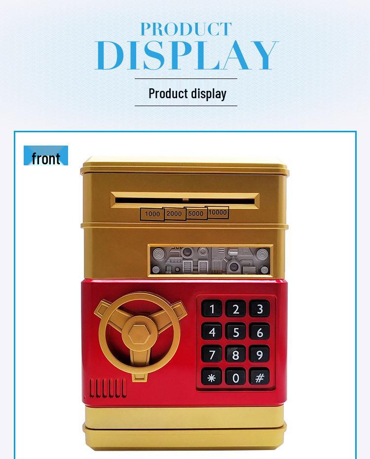 Creative Kids' ATM Piggy Bank with Automatic Money Rolling Feature