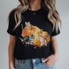 Cute Autumn Kittens Shirt, Pumpkin Cat Shirt, Kitten Tee, Fall Shirt, Cat Lover Gift, Halloween Women Shirt, Autumn Tee, Cottagecore Shirt