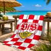 Asciugamano da Spiaggia in Microfibra Stampato con Stemma Vfb Fc, Morbido e Assorbente, Asciugatura Rapida, Ideale per Viaggi Estivi, Essenziale per la Spiaggia, Piscina