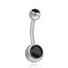 Neue Mode Sexy Damen Chirurgischer Stahl Kristall Bauchnabel Bauchnabelringe Bar Körperschmuck Piercing Schmuck
