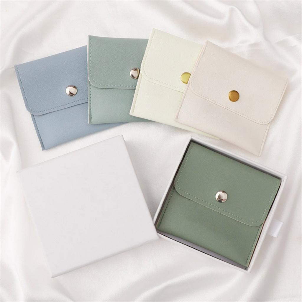 Versatile Jewelry Case Portable Storage Bag for Necklaces/Earrings/Rings/Bracelet Snap Button Closure Jewelry Pouch