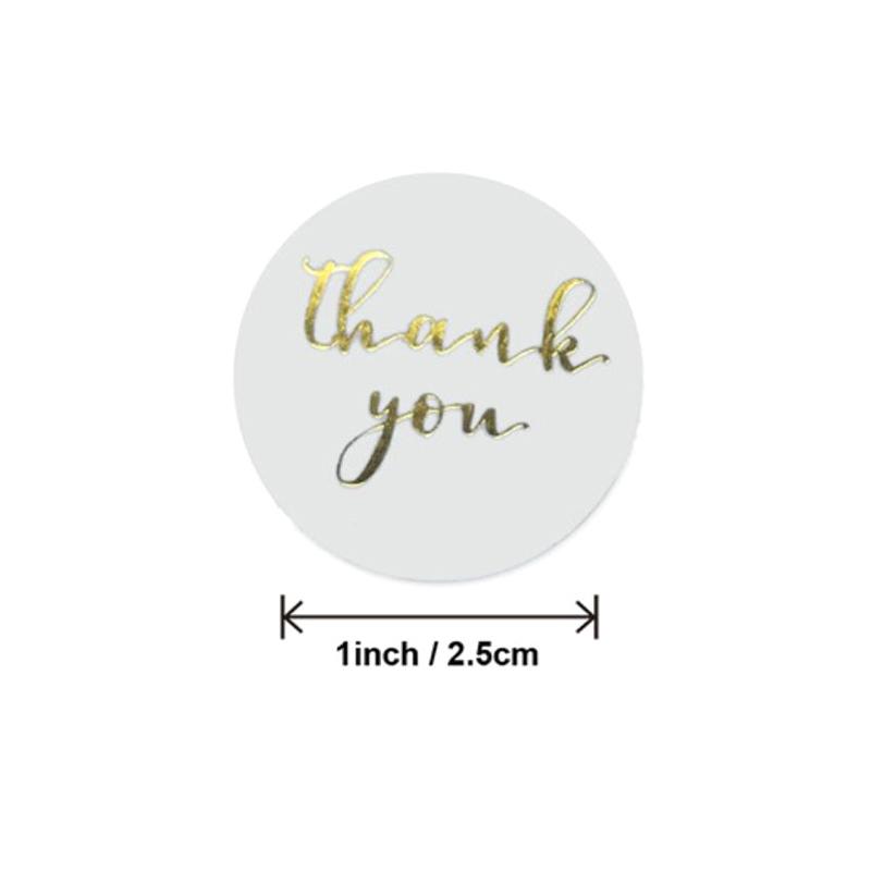 500 Stück/Rolle Runde Bronzierte Retro-Etiketten Backen DIY Aufkleber Kraftpapier Siegelaufkleber