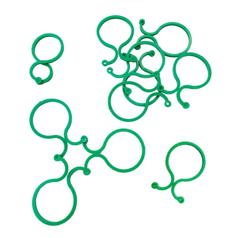 100pcs Garden Vine Strapping Clips Plant Bundled Buckle Ring Holder Tomato Garden Plant Stand Tool Garden Decoration Accessories