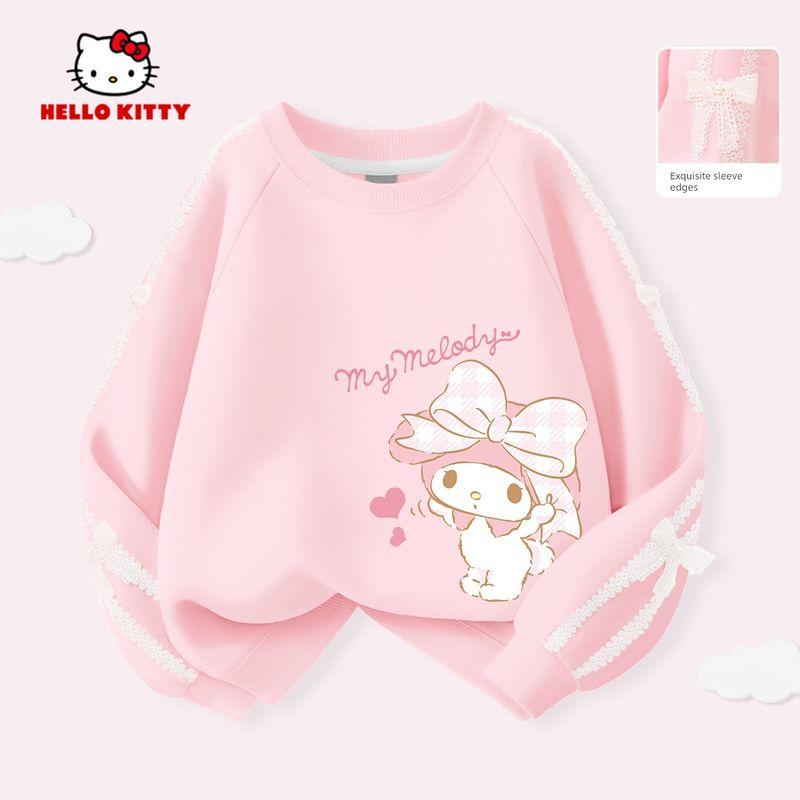 My Melody Girls' Sweatshirt Spring 2026 New Sweet and Cute Children's Long-Sleeved Top Stylish Girls' Base Shirt