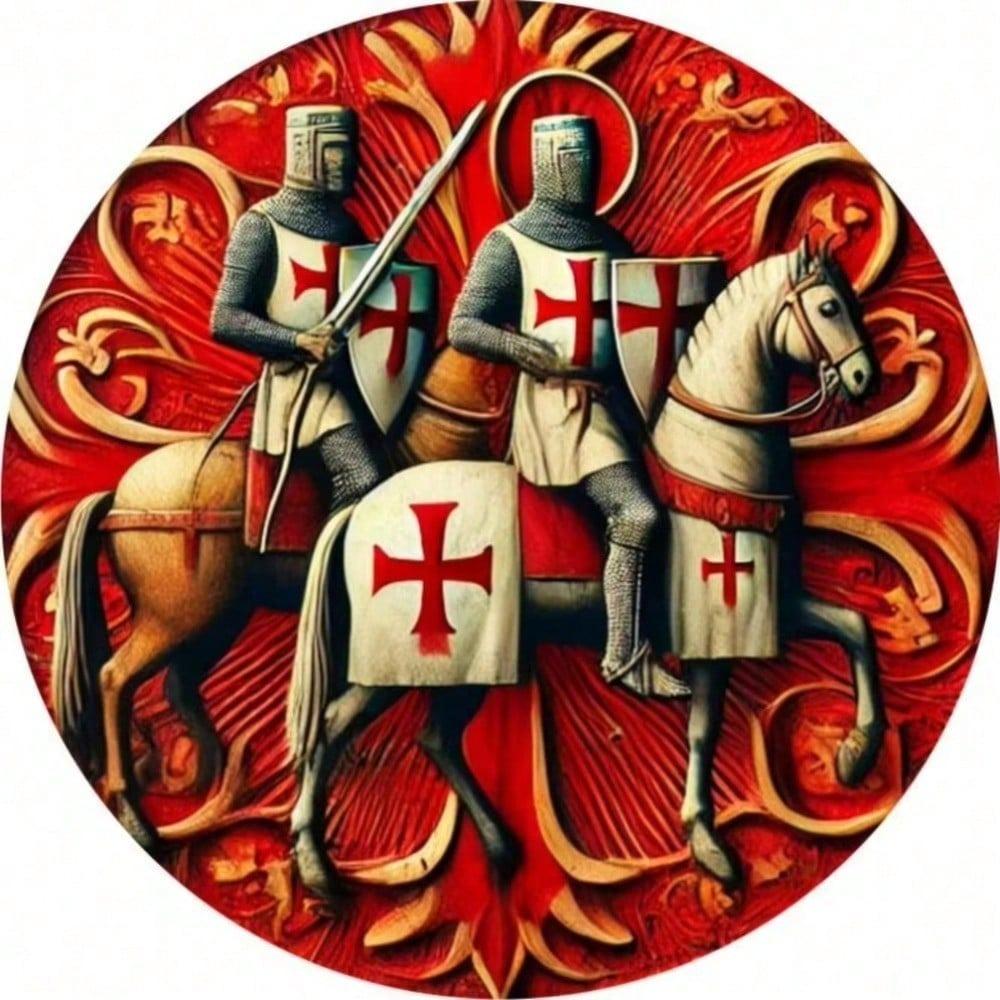 1PC Knights Templar Metal Sign Vintage Wall Decor Home Cafe Bar Garage Unique History Gift