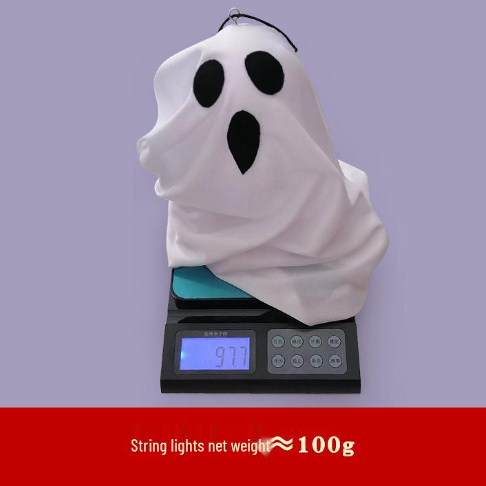 LED Halloween Ghost Hanging Light - DIY Decoration for Indoor Party Atmosphere