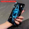2DFlat Samsung Phone Case Cosmic Blue Planet with Glowing Rings Applicable To Galaxy S23 S24 S25ULTRA S26 A12 A14 A15 A16 A54 A55