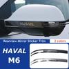 For HAVAL M6 Rearview Mirror Sticker Trim Deco Protector Stainless Steel Accessories