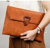 A4 Waterproof Leather Business Document Bag - Customizable Minimalist Briefcase with Logo Printing