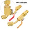 SUPVOX 3pcs Ball Valve Air Hose Vacuum Para Kit Leak Detector Spark Air