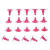 100Pcs Car Weatherstrip Retainer Plastic Rivets Clip Car Clips Plastic Rivet Pickup Truck Weatherstrip Retainer 6mm Hole Parts