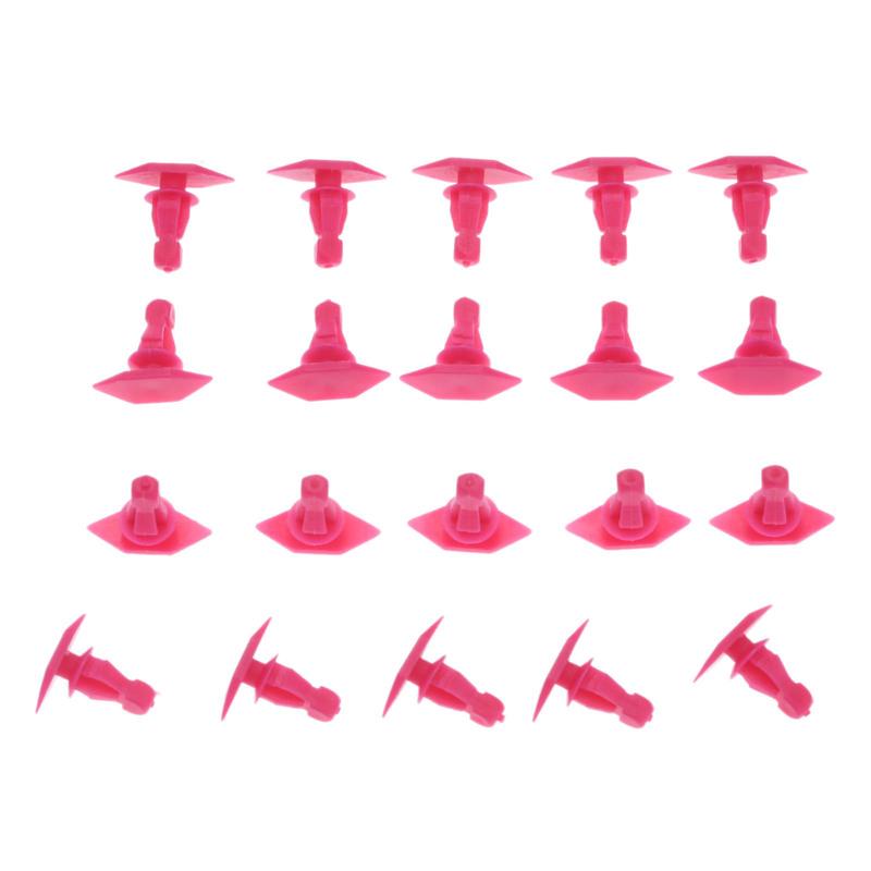 100Pcs Car Weatherstrip Retainer Plastic Rivets Clip Car Clips Plastic Rivet Pickup Truck Weatherstrip Retainer 6mm Hole Parts