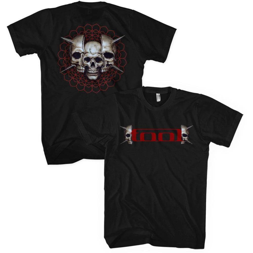 Official Licensed Tool Skull Spikes T Shirt Rock Alt Metal Prog M