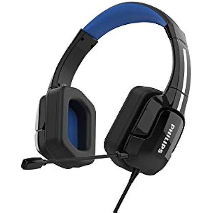 Casque de jeu circum-aural PHILIPS TAGH401/00 - Son Dirac HD/3D - Commandes à distance - Confortable et léger