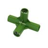 10Pcs 11mm Inner Diameter Gardening Plant Stakes Plastic Edging Corner Connection Accessories Greenhouse Plant Frame Connectors