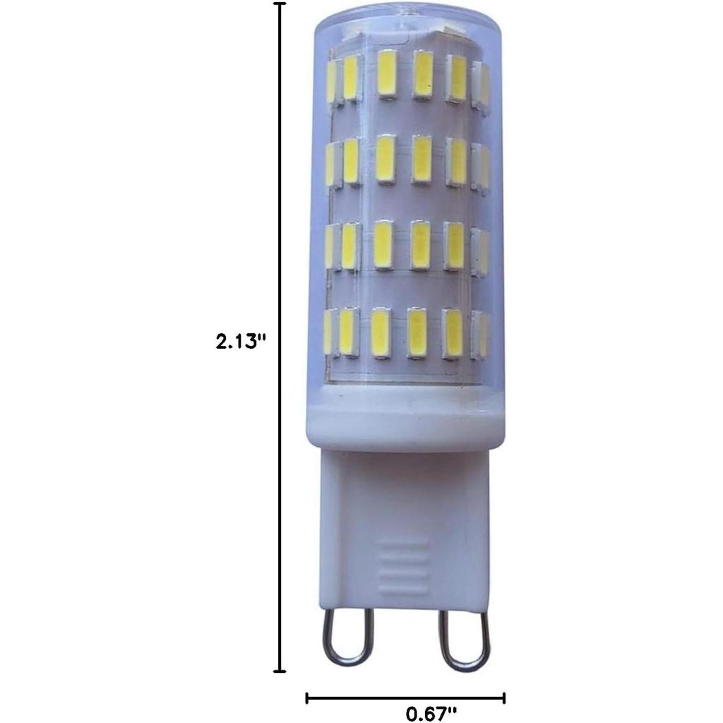 Low Voltage G9 LED Bulb Dimmable 12V 24V AC/DC, 5W 63LED 4014, 400-450 Lumen, for RV Camper Marine,Solar Power Light and Off Grid 2 Pack (Color :