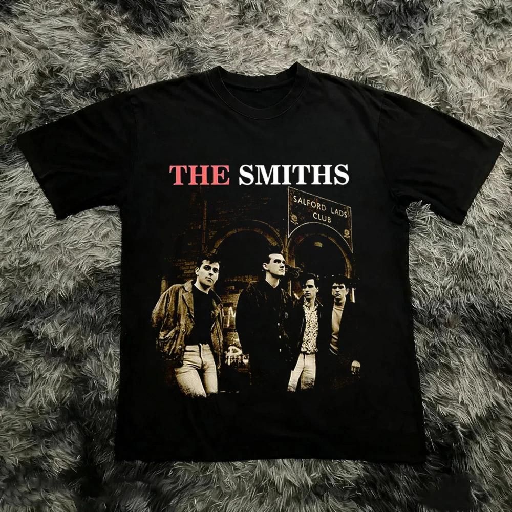 Retro The Queen Is Dead Graphic The Smiths Short Sleeve TShirt Unisex Unisex Cotton Casual Round Neck Top For Spring Summer Outfits