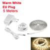 Hand Wave-Activated Motion Sensor LED Strip Waterproof DC12V Under Cabinet Lighting Auto On/Off Cabinet Strip Light Stair