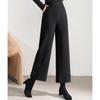 AIXUANMI Women's Premium High-Waist Wide-Leg Winter Pants