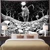 Totenkopf Wandteppich Skelett Tod Wandbehang Wandteppiche für Männer Schlafzimmer Fantasy Cool Wandteppich Flanellstoff Hintergrund Wand