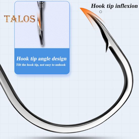 10Pcs Live Shrimp Fixing Hook Heavy Duty Carbon Steel Barbed Fishhook with Hole Freshwater Saltwater Fishing Hook Fishing Accessories