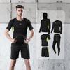 Men's Casual Running Sports Suit with Shorts and Short-Sleeve Top - Ideal for Fitness, Yoga, and Training.