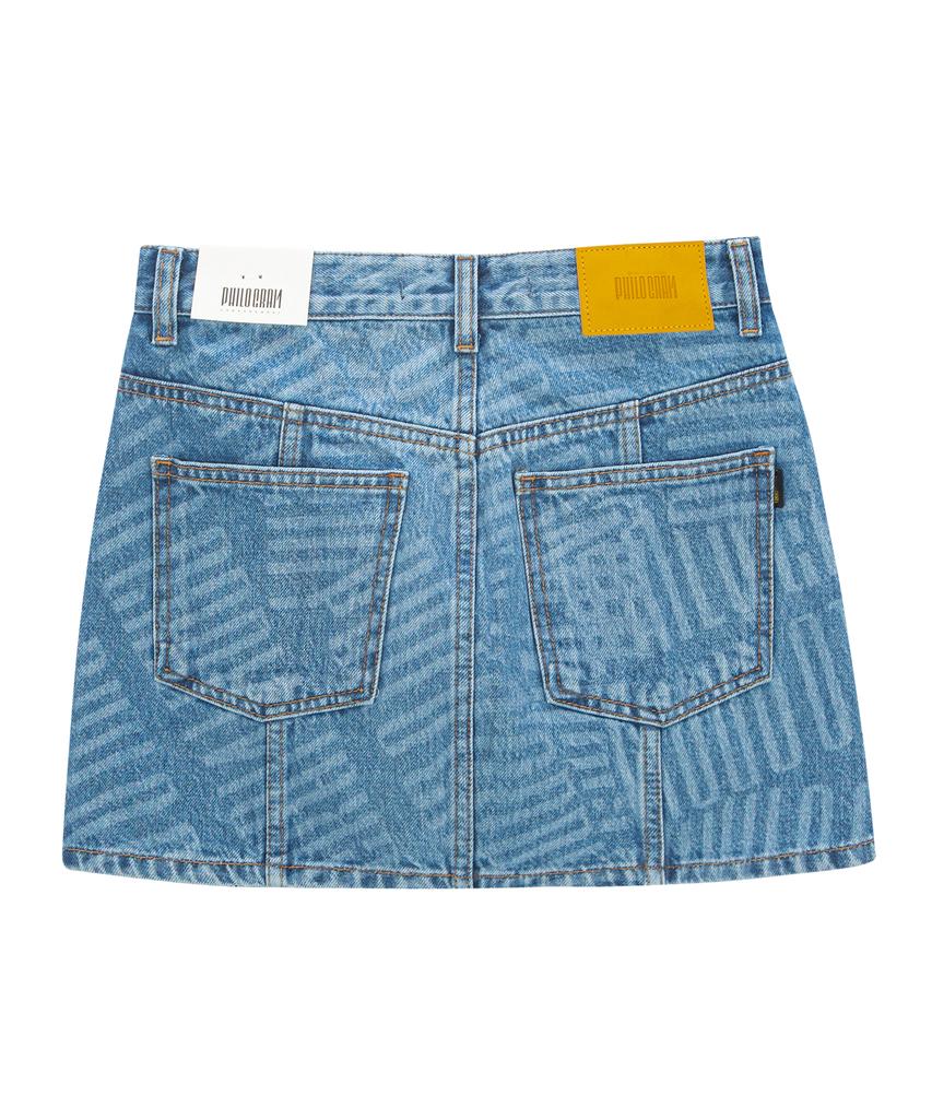Pillogeulaem Character Patch Mini Skirt