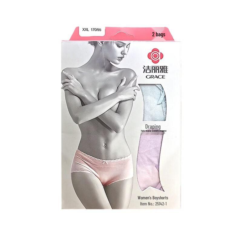 Grace Women s Mid-Waist Cotton Briefs 2-Pack