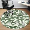1pc Mushroom Butterfly Office Round Area Rug, Indoor Mat Suitable For Office, Under Office Chairs Bedroom Living Room Home Decor, Room Deco