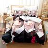 3D Print Anime Kaguya-sama Love Is War Mis Huiye Beding Set Young Boys Young Girls Twin Quen Sized Dimensions Soft Duvet Cover Pilowcase Bed Children