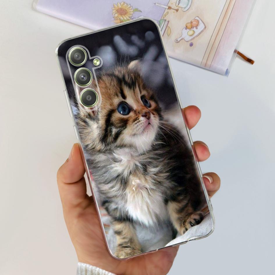 For Samsung Galaxy A54 Case A546B SM-A546B Cute Astronaut Clear Silicone Soft Phone Cover For Samsung A54 5G A 54 GalaxyA54 Capa
