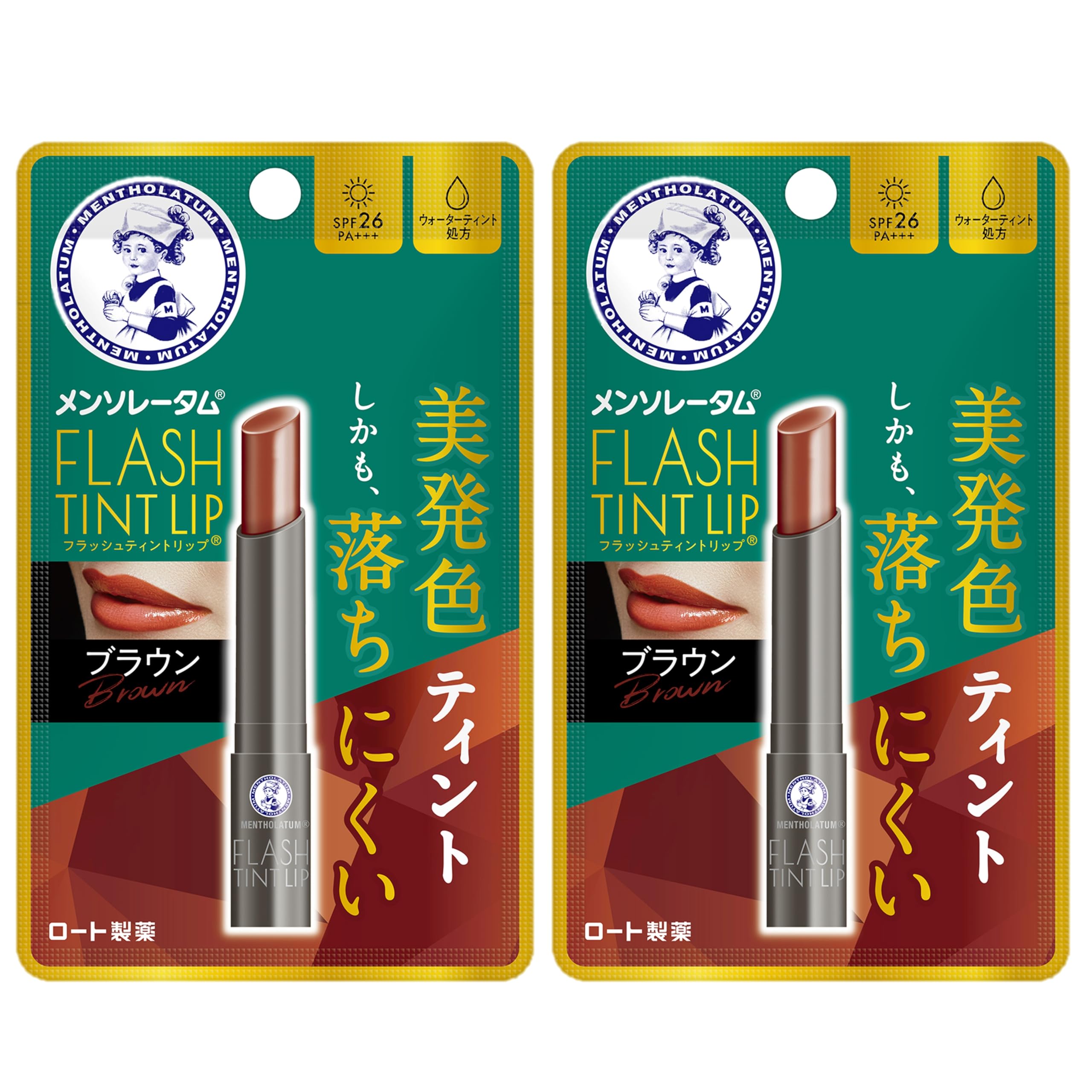 

Mentholatum Lip Flash Tint Lip Brown x 2 Без отдушки