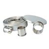 14PCS Stainless Steel Round Cookie Biscuit Pastry Cutter Baking Cake Mold Tools