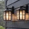 KDG Black Outdoor Waterproof Modern Patio Wall Light Fixtures Set of 2