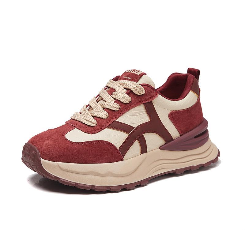 New Dad Shoes for Women, Fashionable Thick-soled Sports Single Shoes