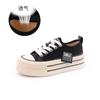 Women's shoes 2025 spring new women's heightened platform white shoes women's casual versatile muffin baseplate shoes