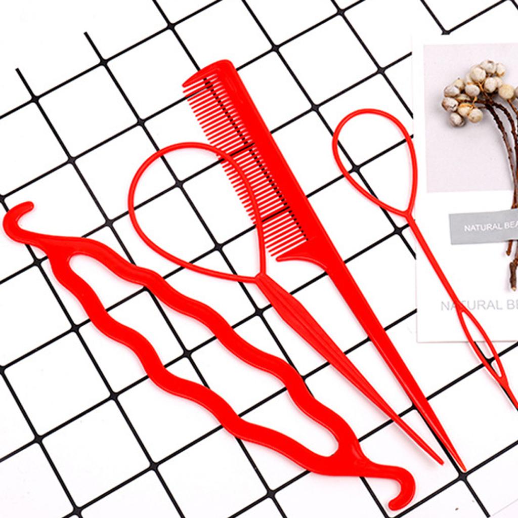 4 Pcs Hair Braiding Tool, DIY Hair Styling Tool, Braid Tool Loop for Hair Braid Styling
