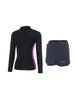 Akuatika Women'S Rash Guard Aqawzd + Layered Swim Board Shorts Nv Set