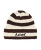 AMES-WORLDWIDE Stripe Knit Beanie Brown