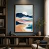 Landscape Wall Art Coastal Mountain Sunset Scenery Canvas Painting Modern Abstract Poster Prints Bedroom Living Room Wall Decor
