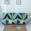Armless Futon Sofa Bed Cover Stretch Folding Sofa Cover Living Room Without Armrests Removable Washable 3 Seater Sofa Slipcover