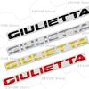1Pc Giulietta Giulia STELVIO ABS Emblem Car Sticker Letter Badge Decal Body Rear End Trunk Decor Accessories