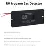 Digital RV Propane Gas Detector with 85dB Loud Alarm,   12V Gas Alarm for Trailer Motorhome (Black, Large Size)