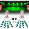 Nilight 8PCS Truck Pickup Bed Light 24LED Green Cargo Rock Lighting Kits with Switch for Van Off-Road Under Car Side Marker Foot Wells Rail, 2 Years