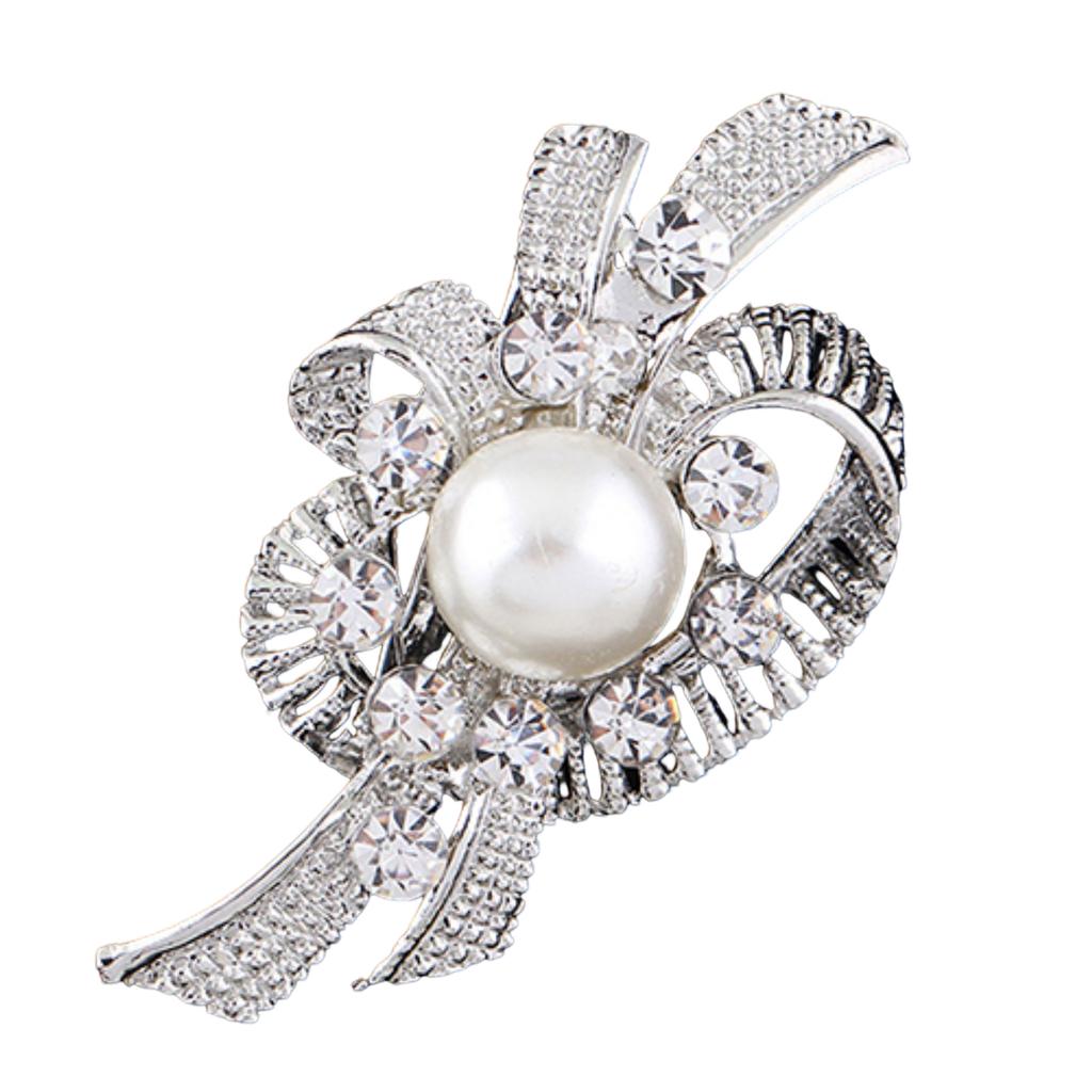 New Bridal Bouquet Rhinestone Crystal Brooch Pin Brooches Flower
