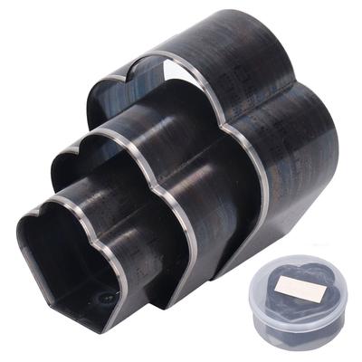 3 Stück Kronenform Leder Stanzform Set Schneidmesser Set 1 Loch Hohlstanzmesser