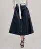Peulleio Belted Skirt _ Navy