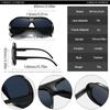 SHAUNA Modische Übergroße Piloten Sonnenbrille Retro Gradient Spiegel Gläser UV400 Damen Sonnenbrillen