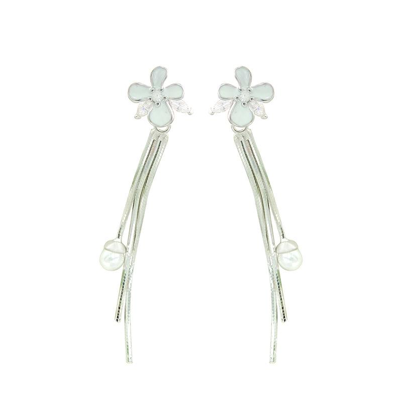 

Серьги-цветы чистого белого цвета для женщин, серьги в стиле милой феи