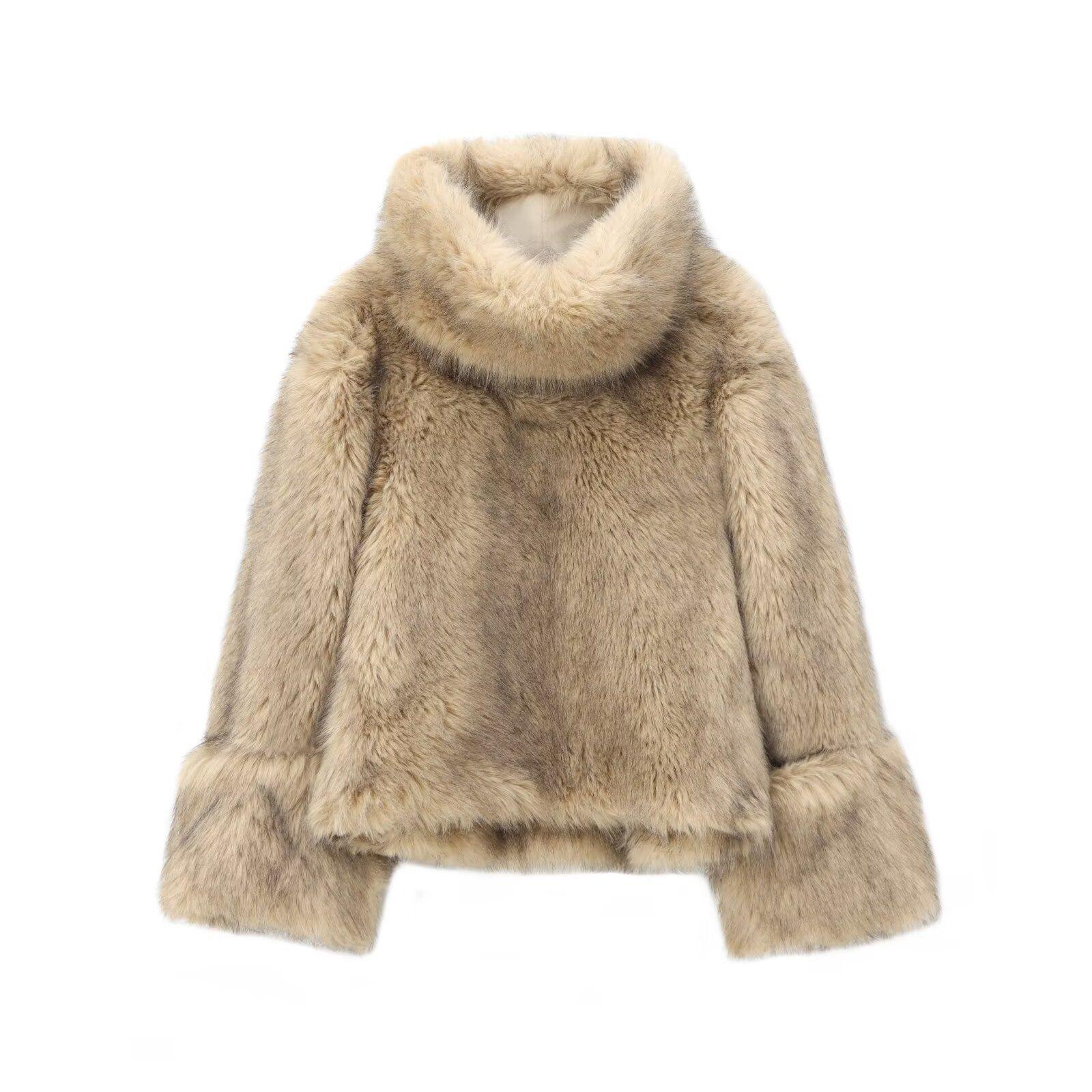 

European & American Style Women s Faux Fur Coat - New Street Fashion Extra Small